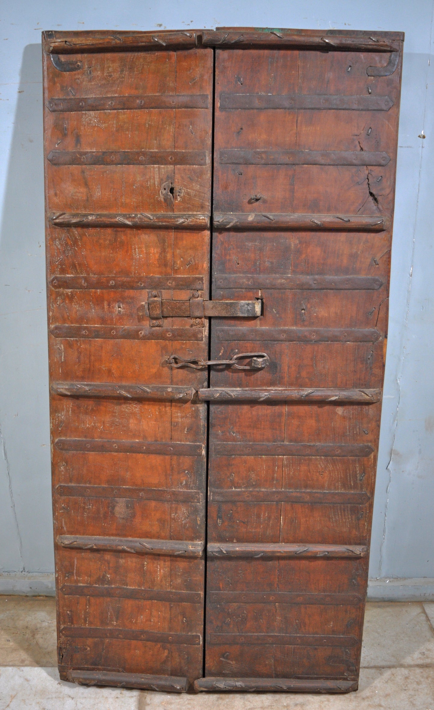 Antique Teak Wood Big Size Wall Décor Door Panel Original Old Hand Carved 3x6 feet