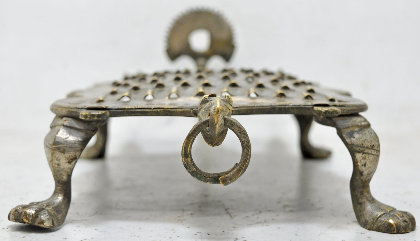 Antique Brass Kitchenware Grater Original Old Hand Crafted Engraved