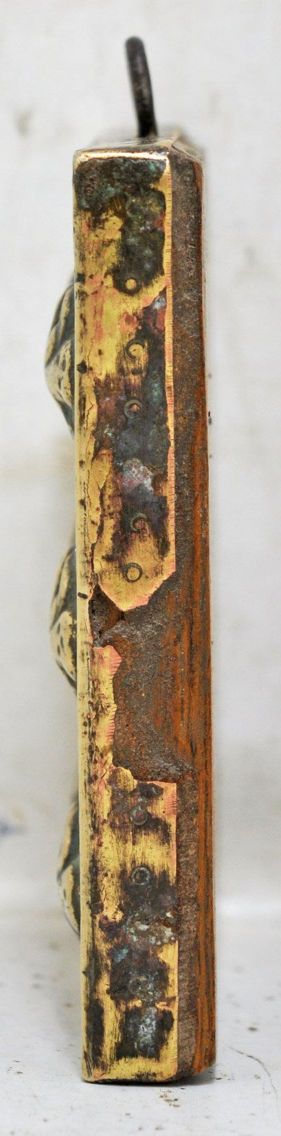 Antique Brass Small Birds Panel Original Old Hand Crafted Fine Engraved