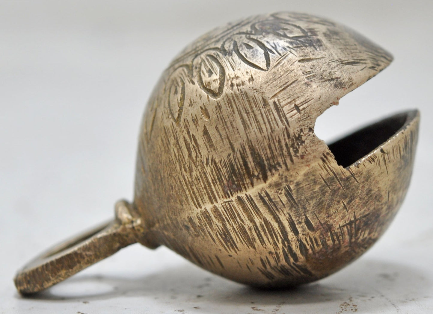 Antique Brass Small Animals Cow Bell Original Old Hand Crafted Engraved