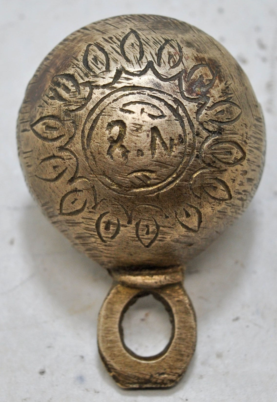 Antique Brass Small Animals Cow Bell Original Old Hand Crafted Engraved