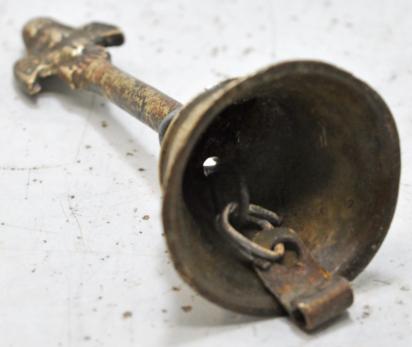 Antique Brass Temple Aarti Bell Original Old Hand Crafted Engraved