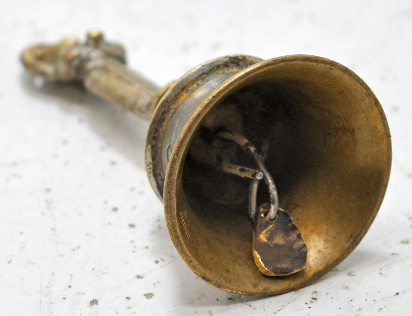 Antique Brass God Hanumana Temple Aarti Bell Original Old Hand Crafted Engraved