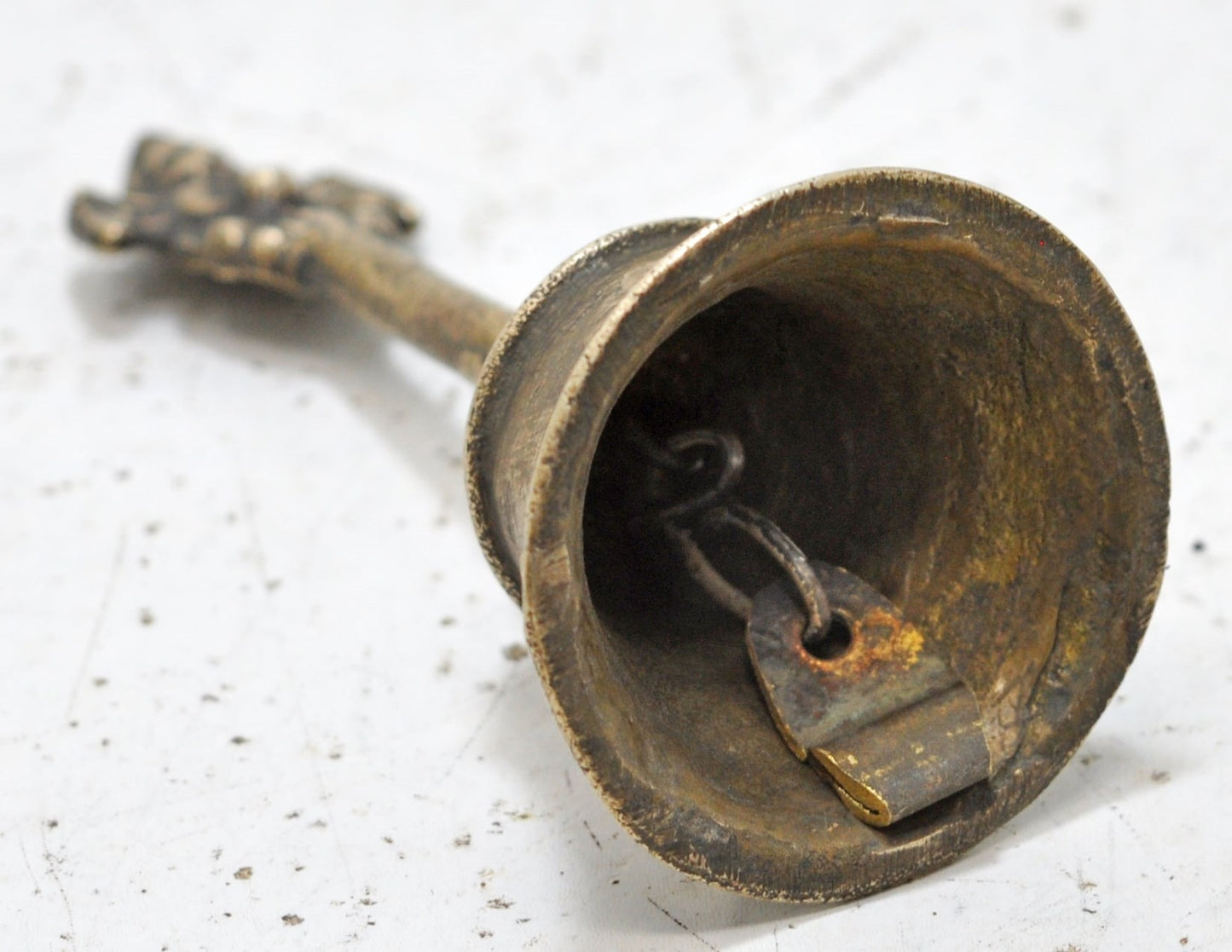 Antique Brass Garuda Temple Aarti Bell Original Old Hand Crafted Engraved