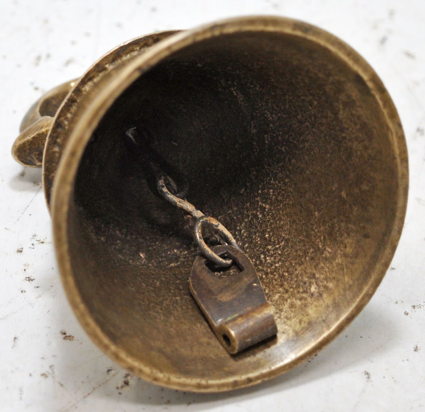 Antique Brass Animals Hanging Cow Bell Original Old Hand Crafted
