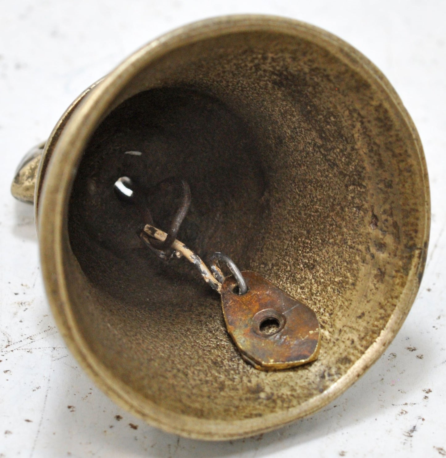 Antique Brass Animals Hanging Cow Bell Original Old Hand Crafted