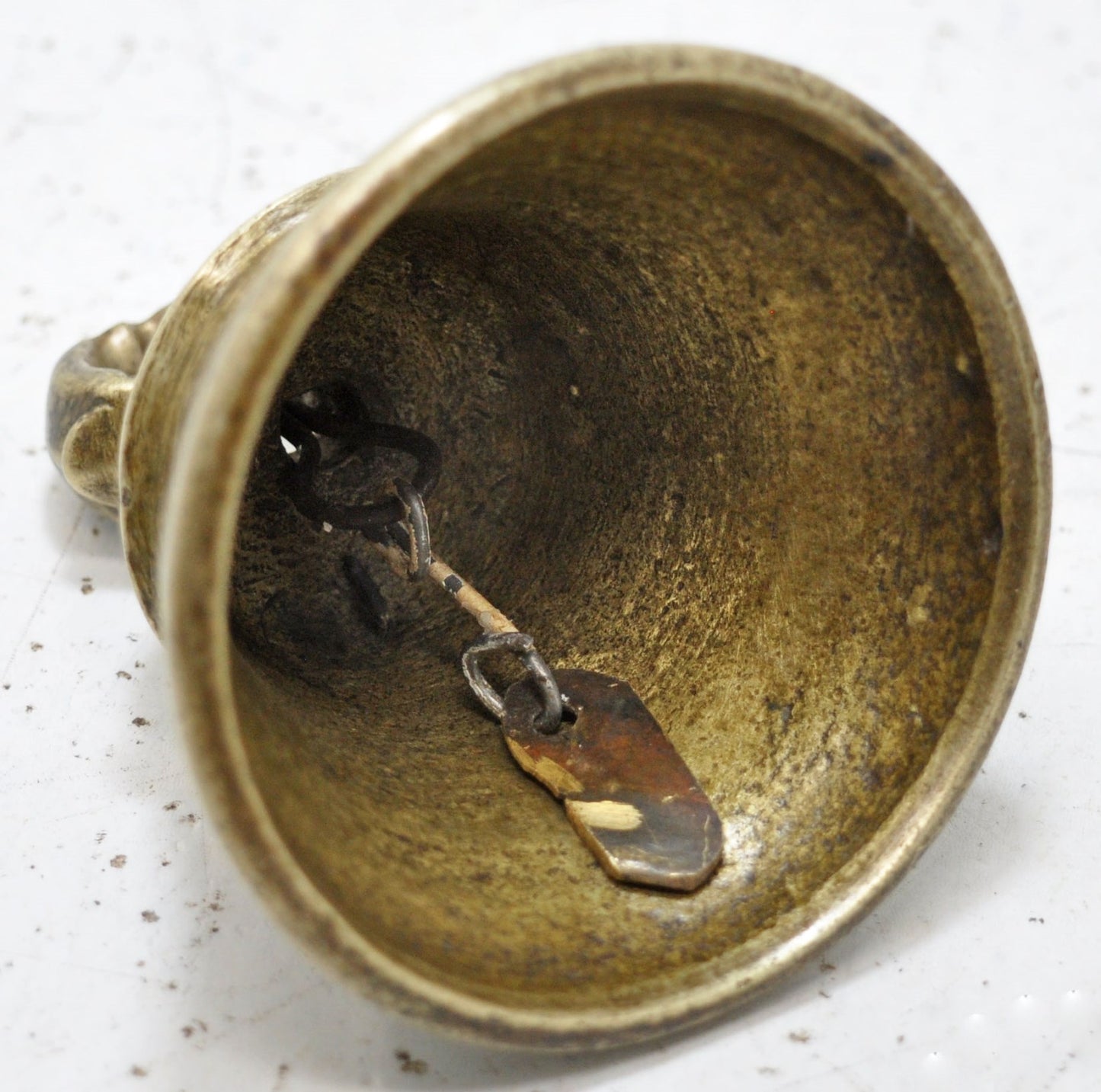 Antique Brass Animals Hanging Cow Bell Original Old Hand Crafted