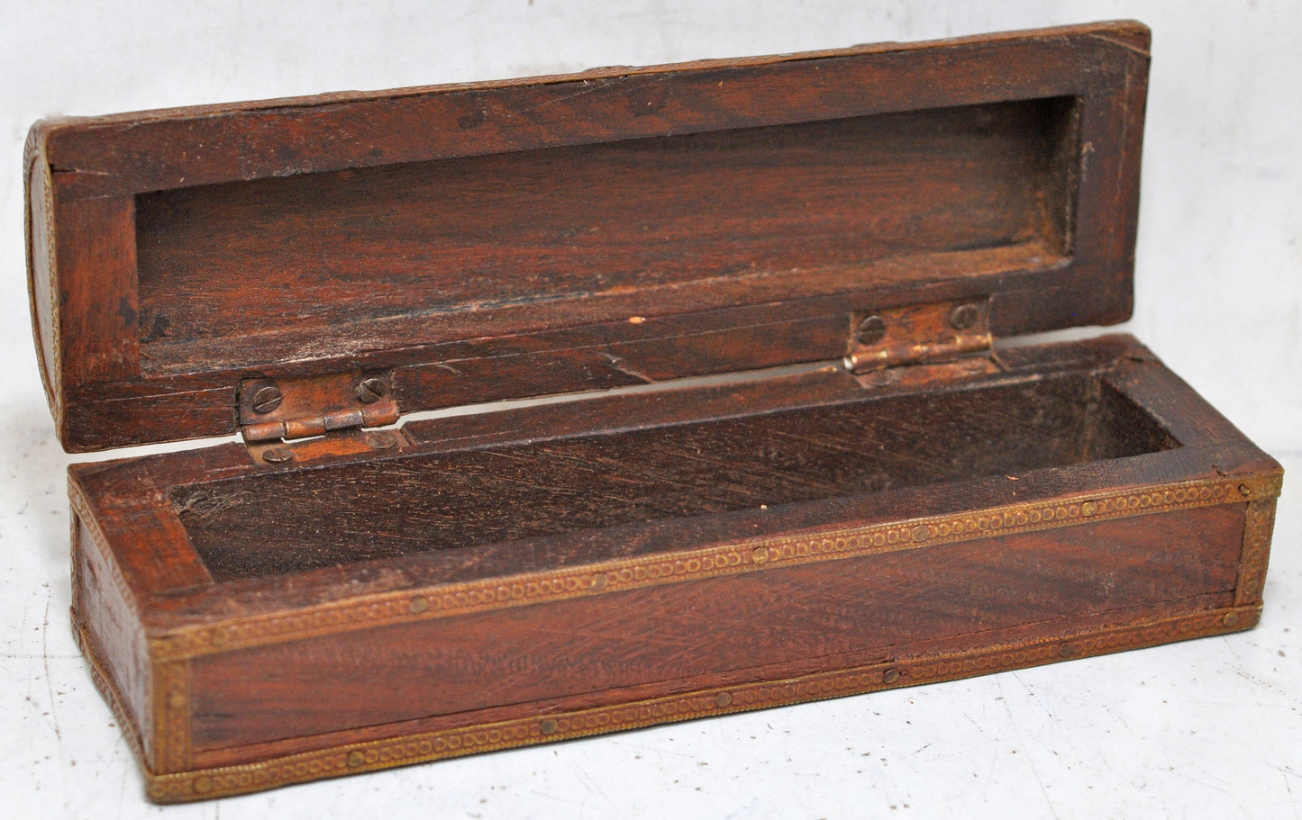 Vintage Wooden Small Pencil Stationary Box Original Old Hand Crafted