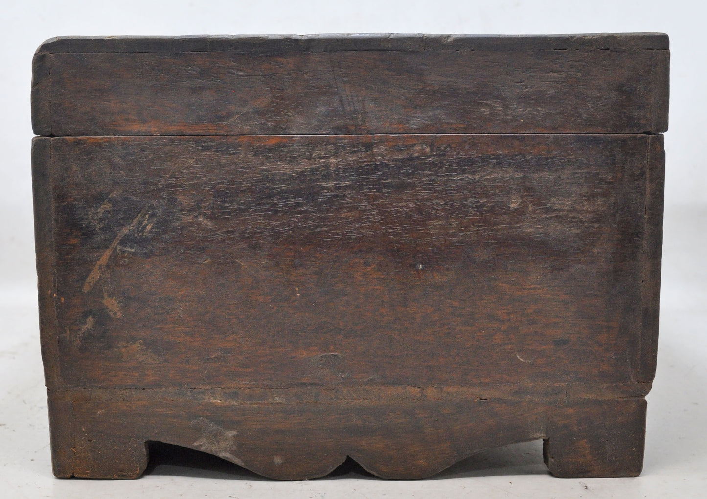 Antique Wooden Large Merchants Cash Chest Box Original Old Hand Crafted
