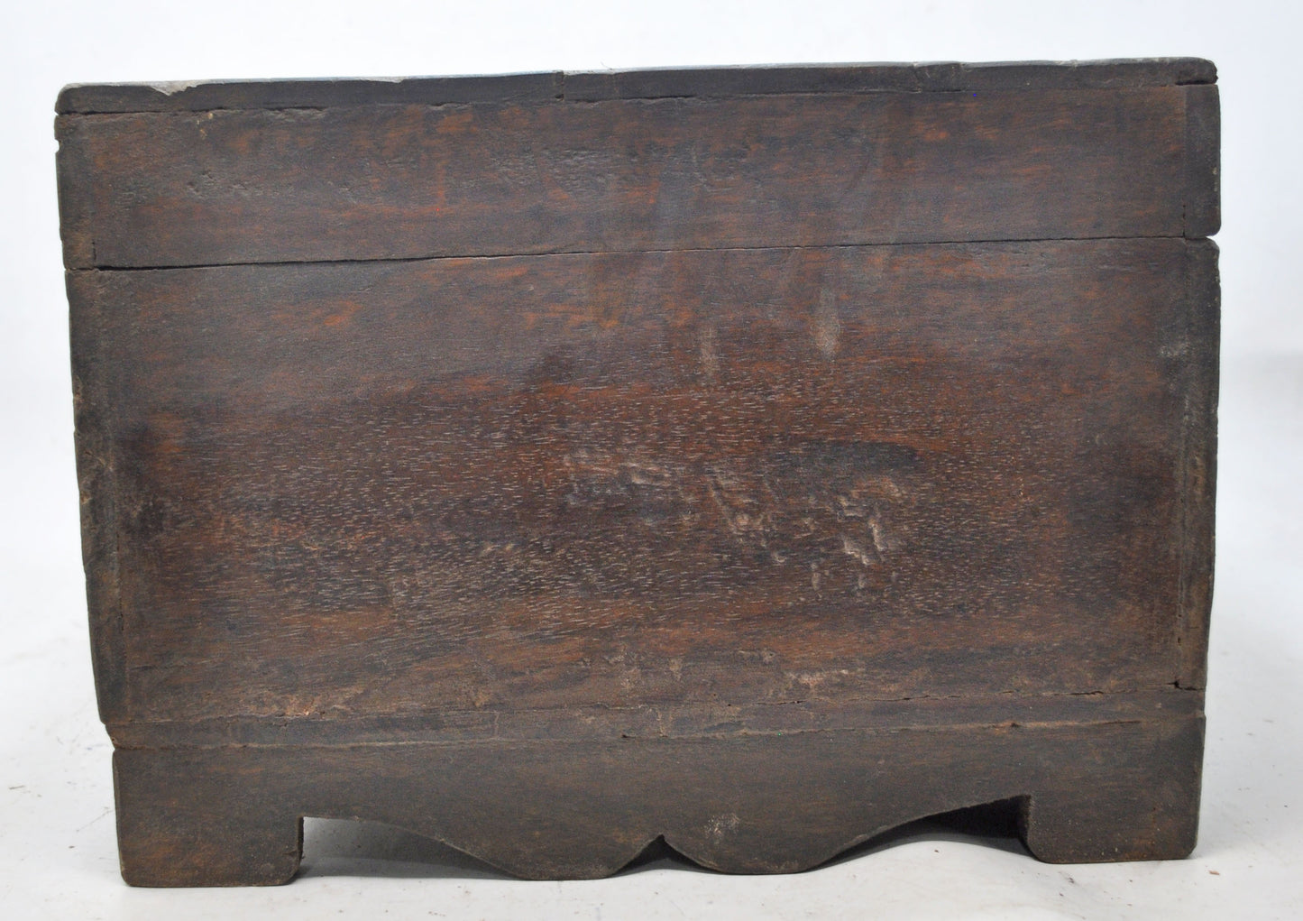 Antique Wooden Large Merchants Cash Chest Box Original Old Hand Crafted