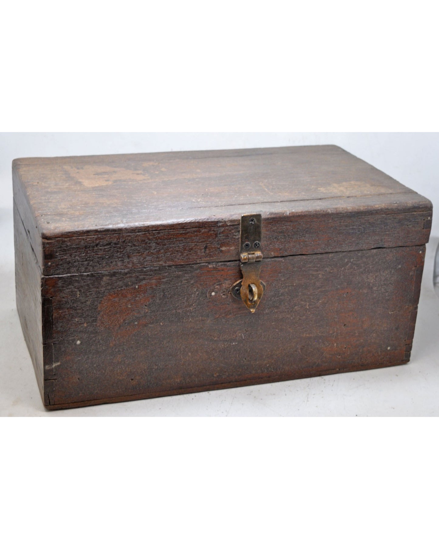 Antique Wooden Large Shopkeepers Cash Money Chest Box Original Old Hand Crafted