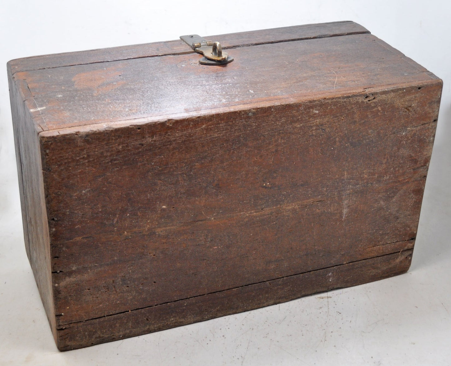 Antique Wooden Large Shopkeepers Cash Money Chest Box Original Old Hand Crafted