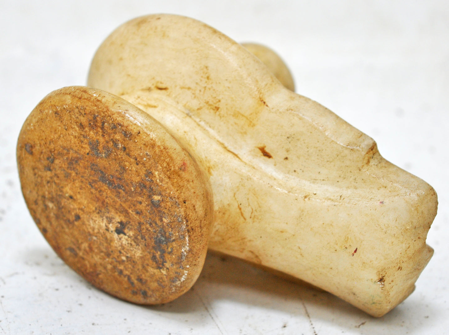 Antique White Marble God Shiva Linga Idol Figurine Original Old Fine Hand Carved