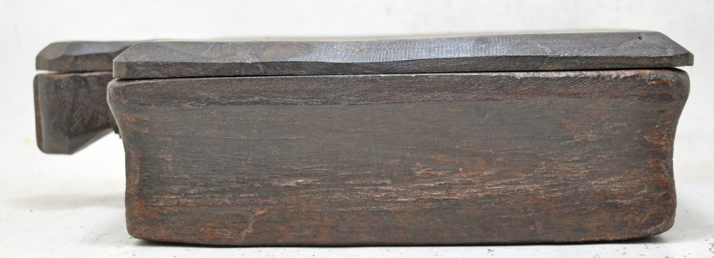 Antique Wooden Kitchenware Spice Box Original Old Hand Crafted Fine Interior