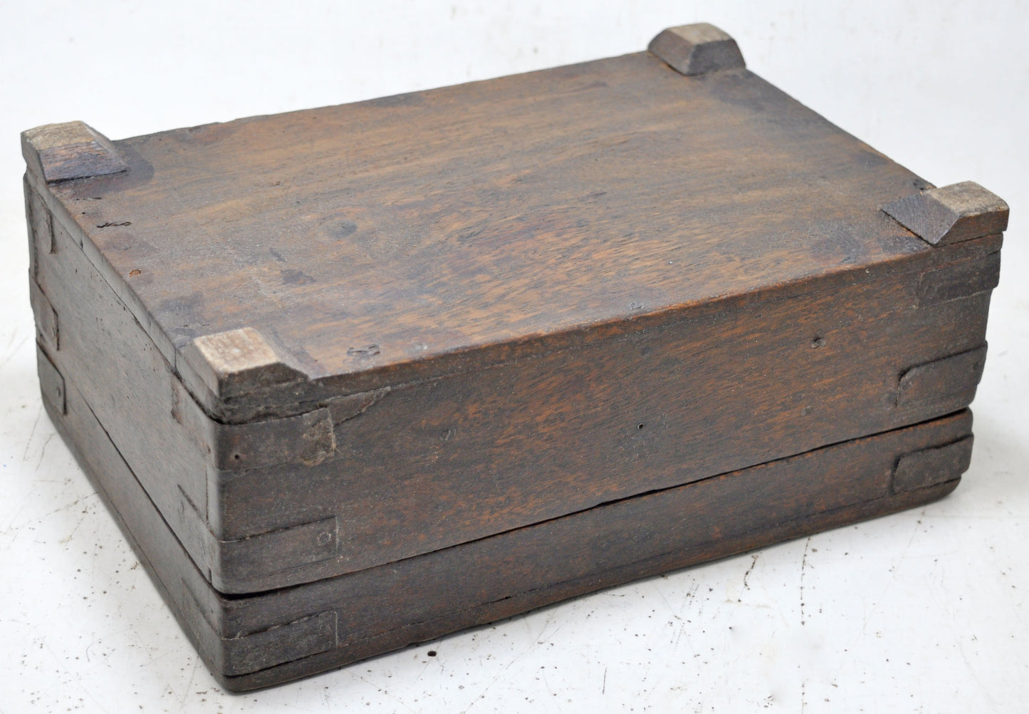 Antique Wooden Kitchenware Spice Box Original Old Hand Crafted