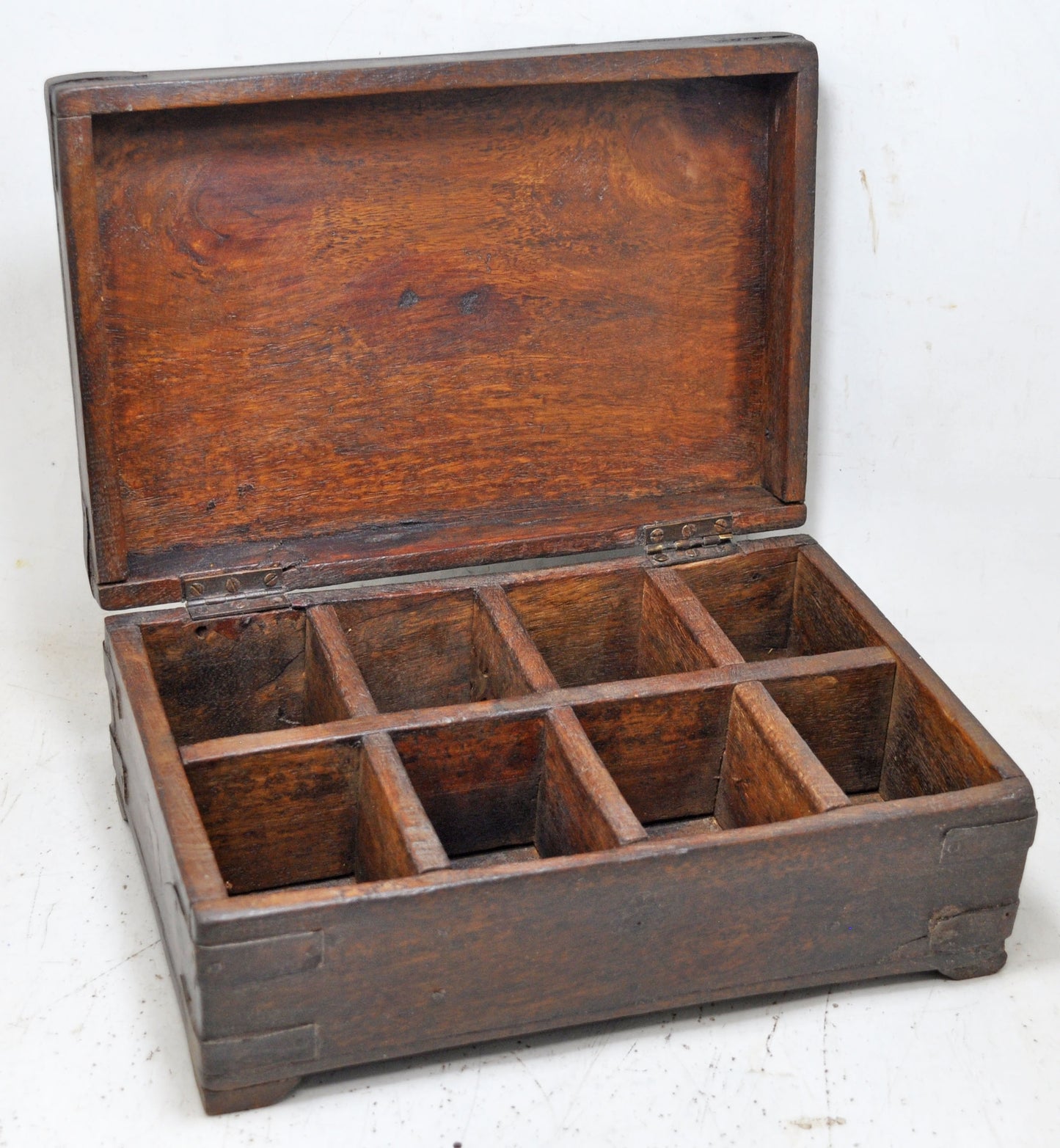 Antique Wooden Kitchenware Spice Box Original Old Hand Crafted