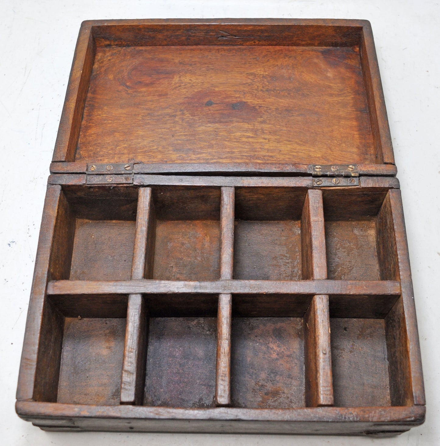 Antique Wooden Kitchenware Spice Box Original Old Hand Crafted