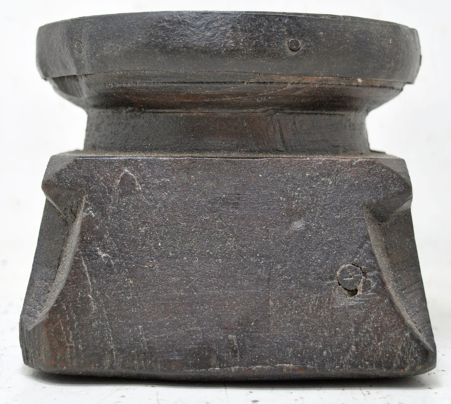 Antique Wooden Agricultural Seed Holder Bijni Original Old Hand Carved