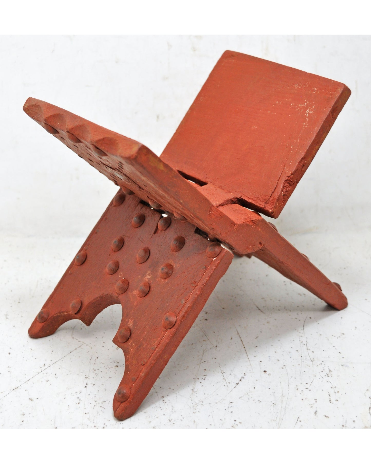 Antique Wooden Holy Quran Book Stand Original Old Hand Crafted Metal Fitted
