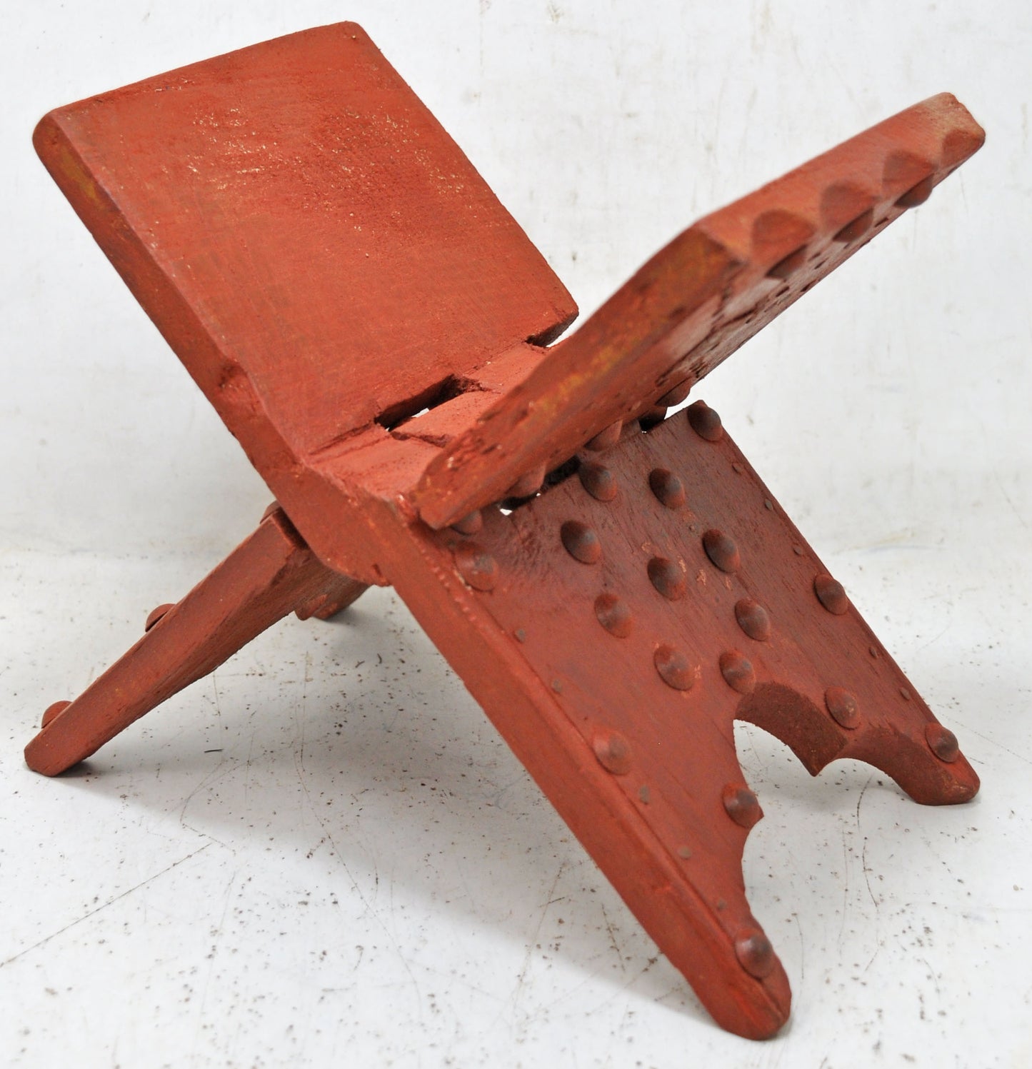 Antique Wooden Holy Quran Book Stand Original Old Hand Crafted Metal Fitted