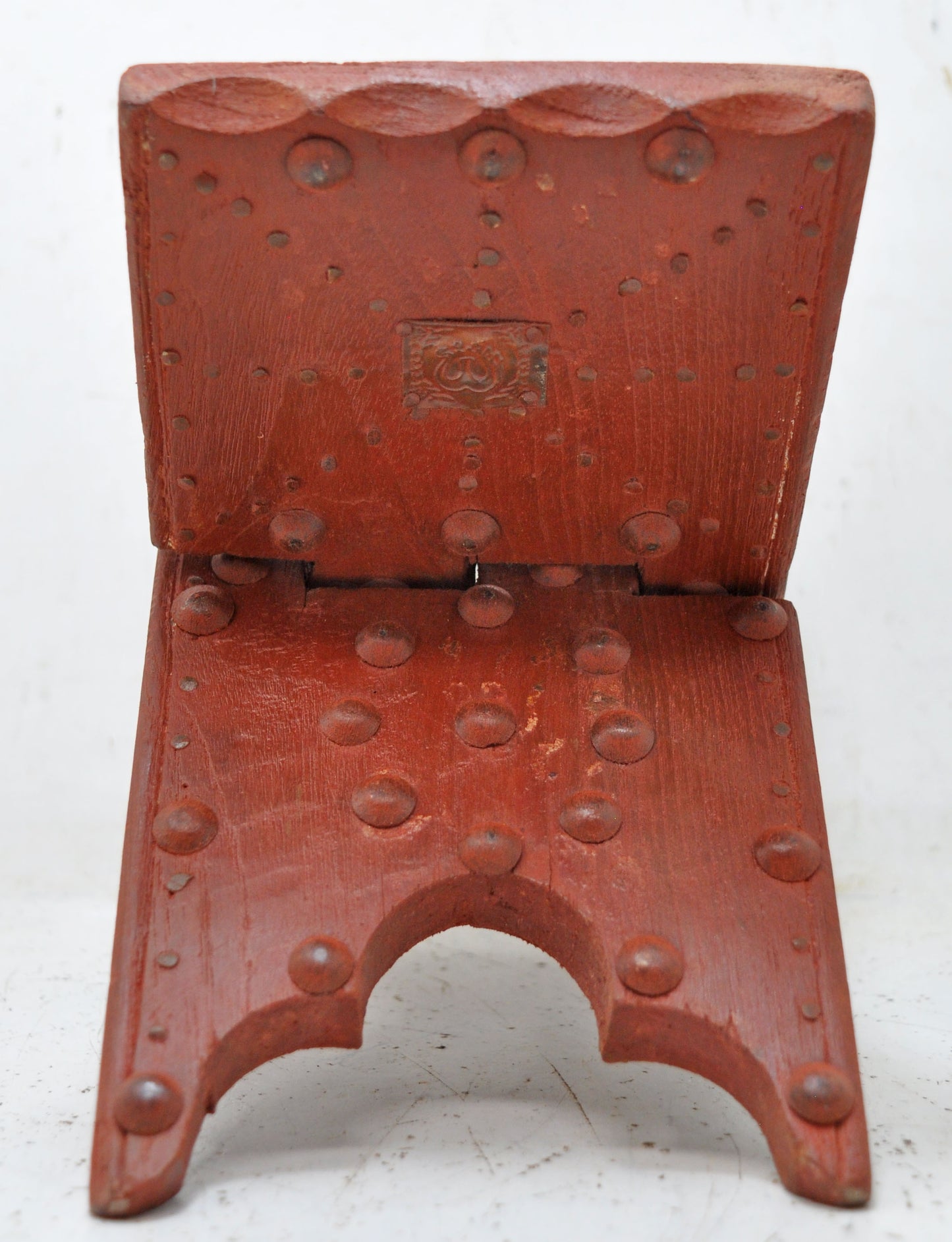 Antique Wooden Holy Quran Book Stand Original Old Hand Crafted Metal Fitted