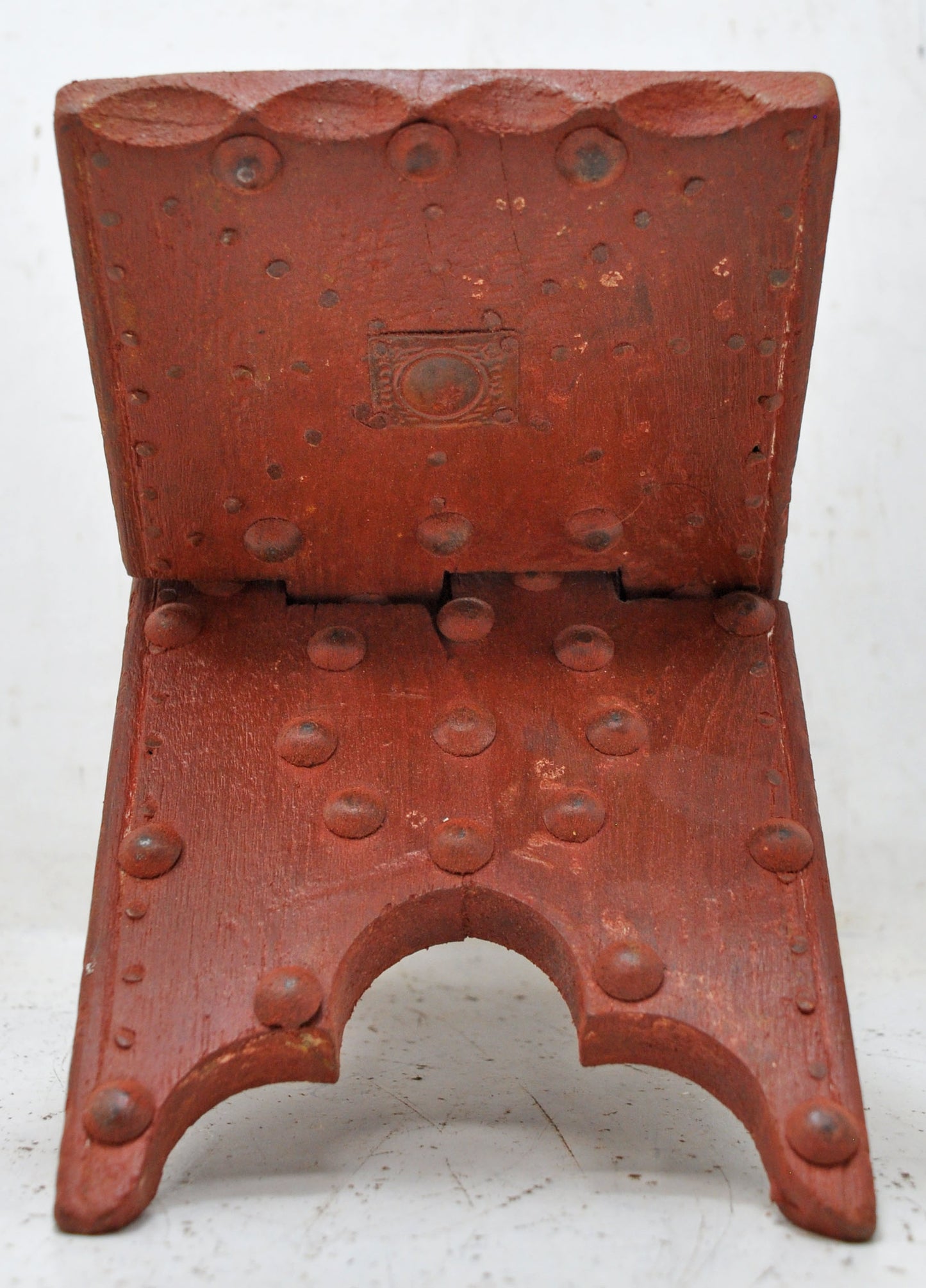 Antique Wooden Holy Quran Book Stand Original Old Hand Crafted Metal Fitted