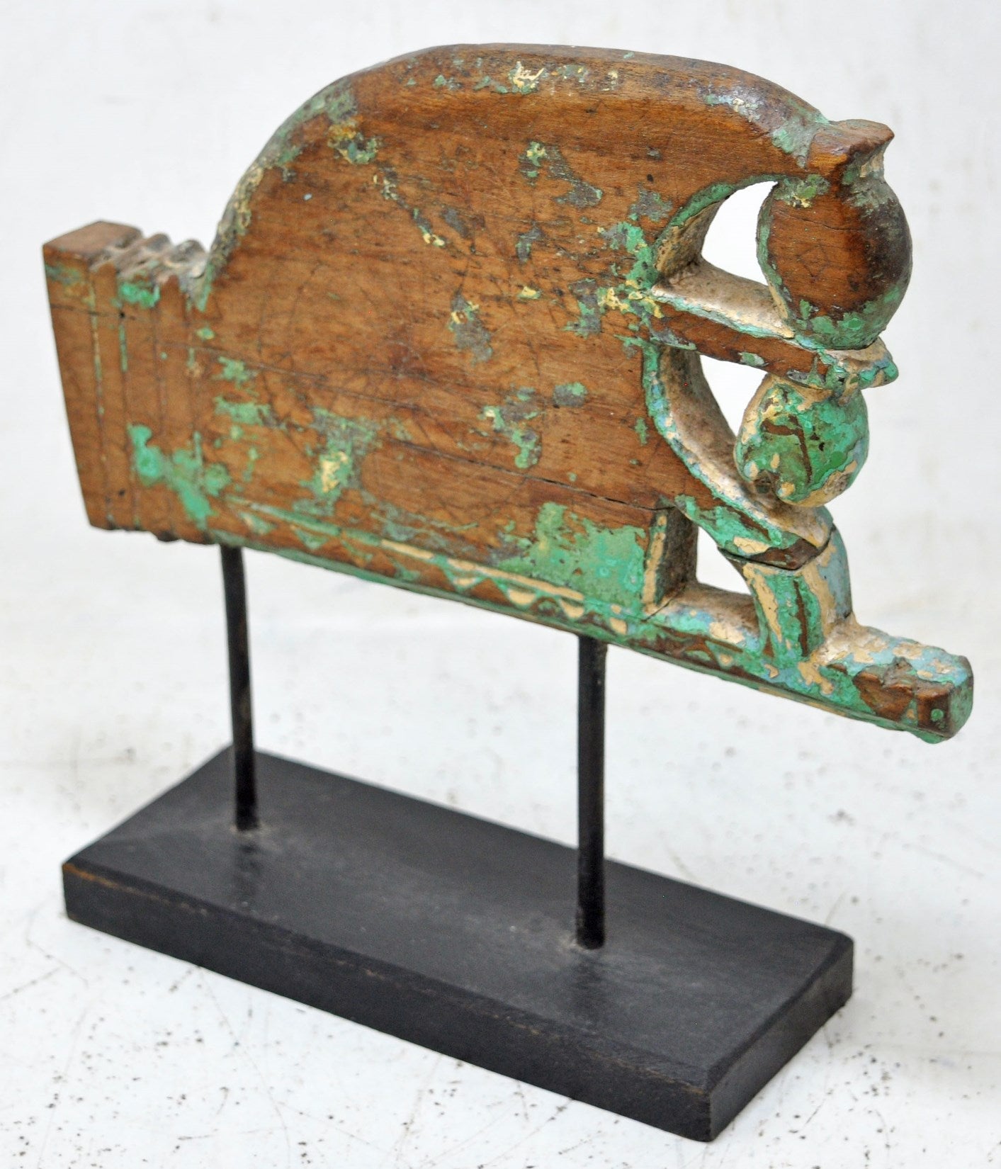 Antique Wooden Horse Head Bust Figurine Original Old Hand Carved