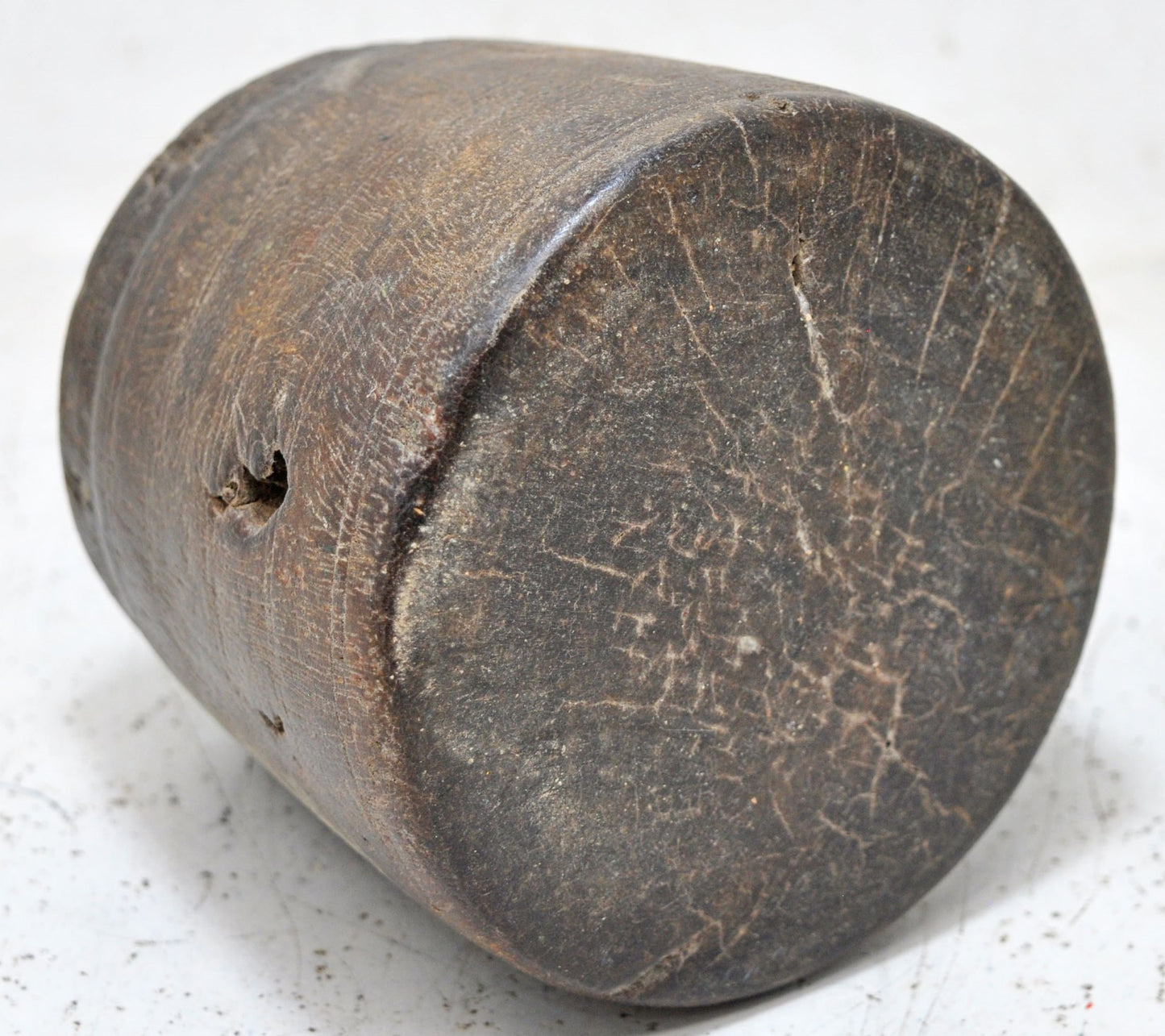 Antique Wooden Small Grain Measurement Paili Pot Original Old Hand Carved