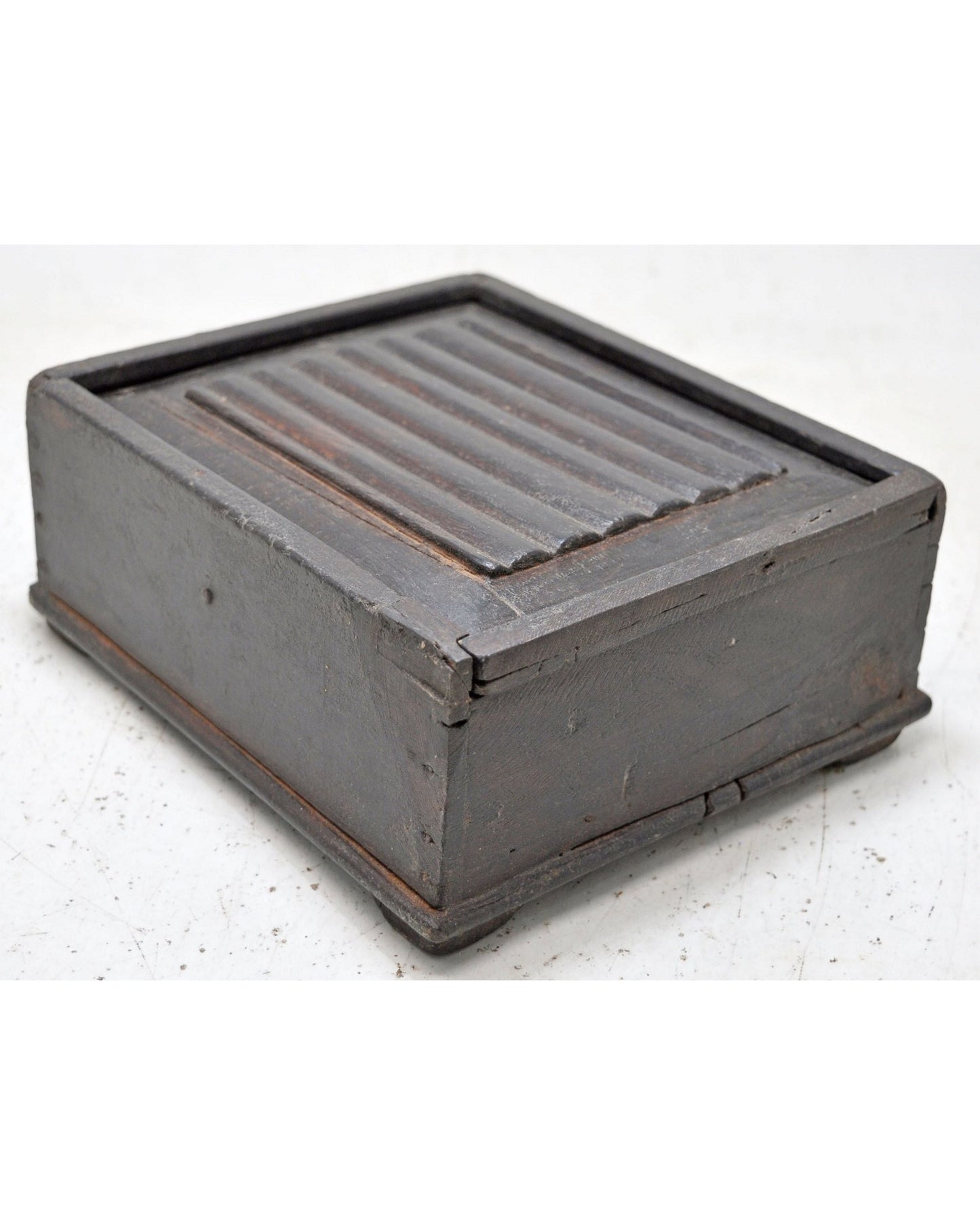 Antique Wooden Kitchenware Spice Box Original Old Hand Crafted