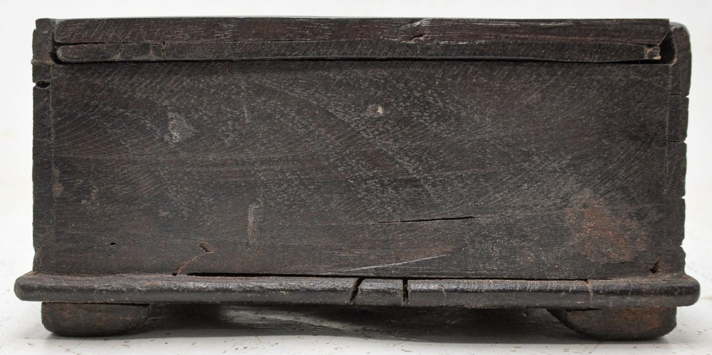 Antique Wooden Kitchenware Spice Box Original Old Hand Crafted