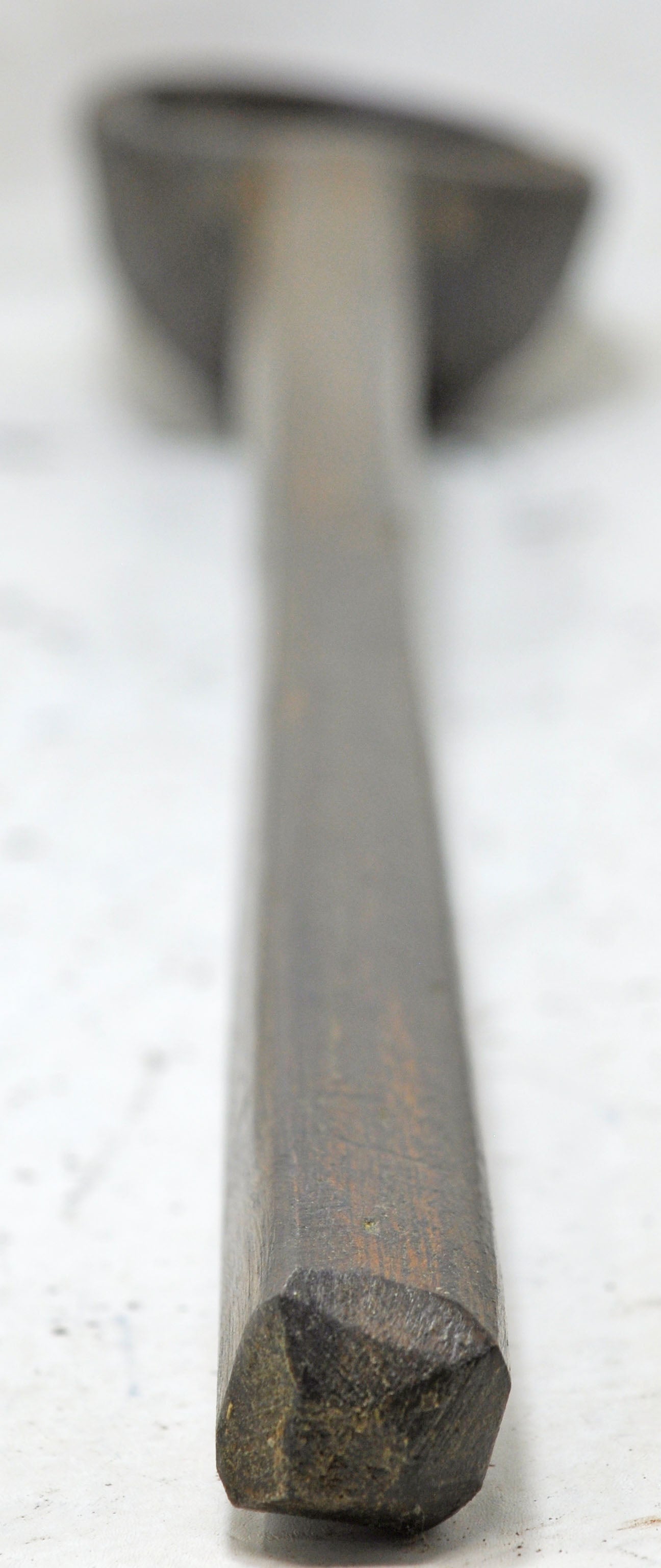 Antique Wooden Kitchenware Long Spoon Original Old Hand Carved