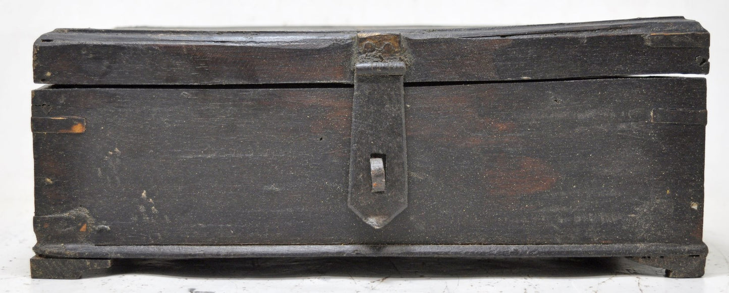 Antique Wooden Merchants' Cash Money Box Original Old Hand Crafted