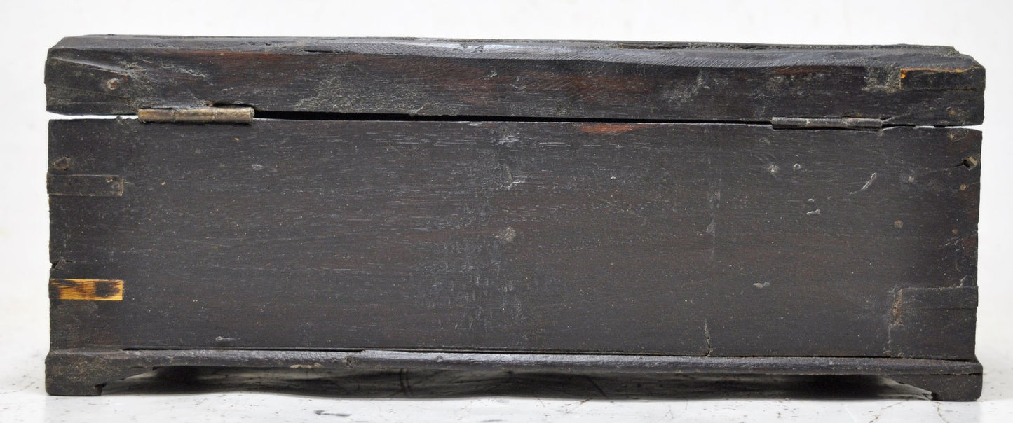 Antique Wooden Merchants' Cash Money Box Original Old Hand Crafted