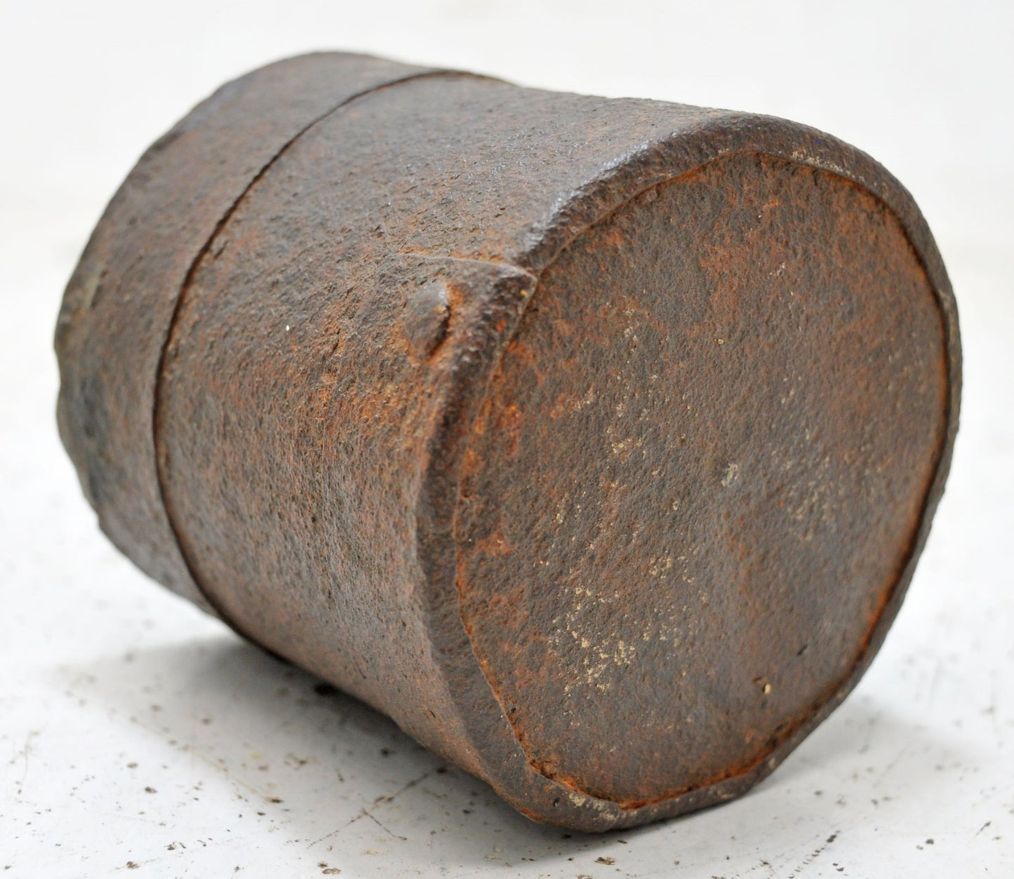 Antique Iron Grain Measurement Paili Pot Original Old Hand Crafted