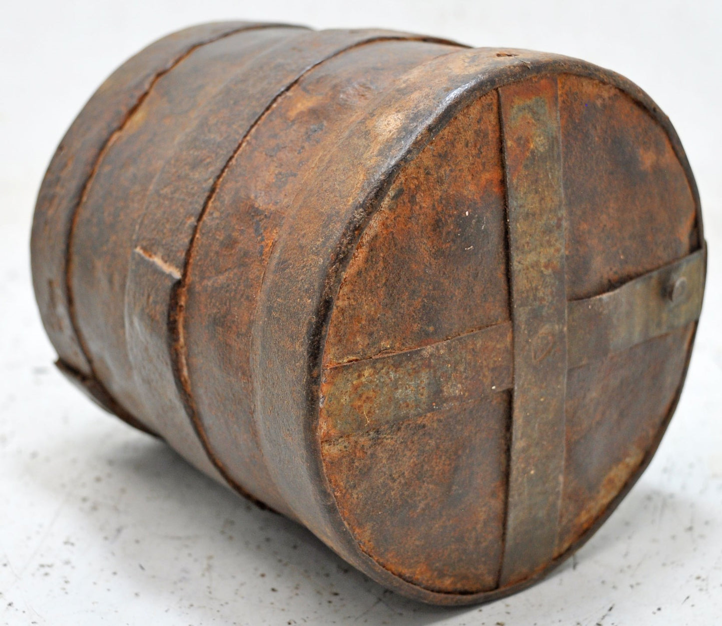 Antique Iron Grain Measurement Paili Pot Original Old Hand Crafted