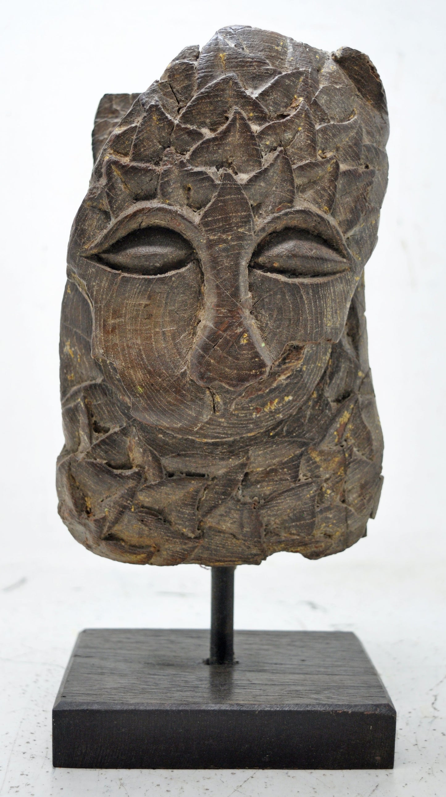 Antique Wooden Tribal Lion Figurine Original Old Very Fine Hand Carved