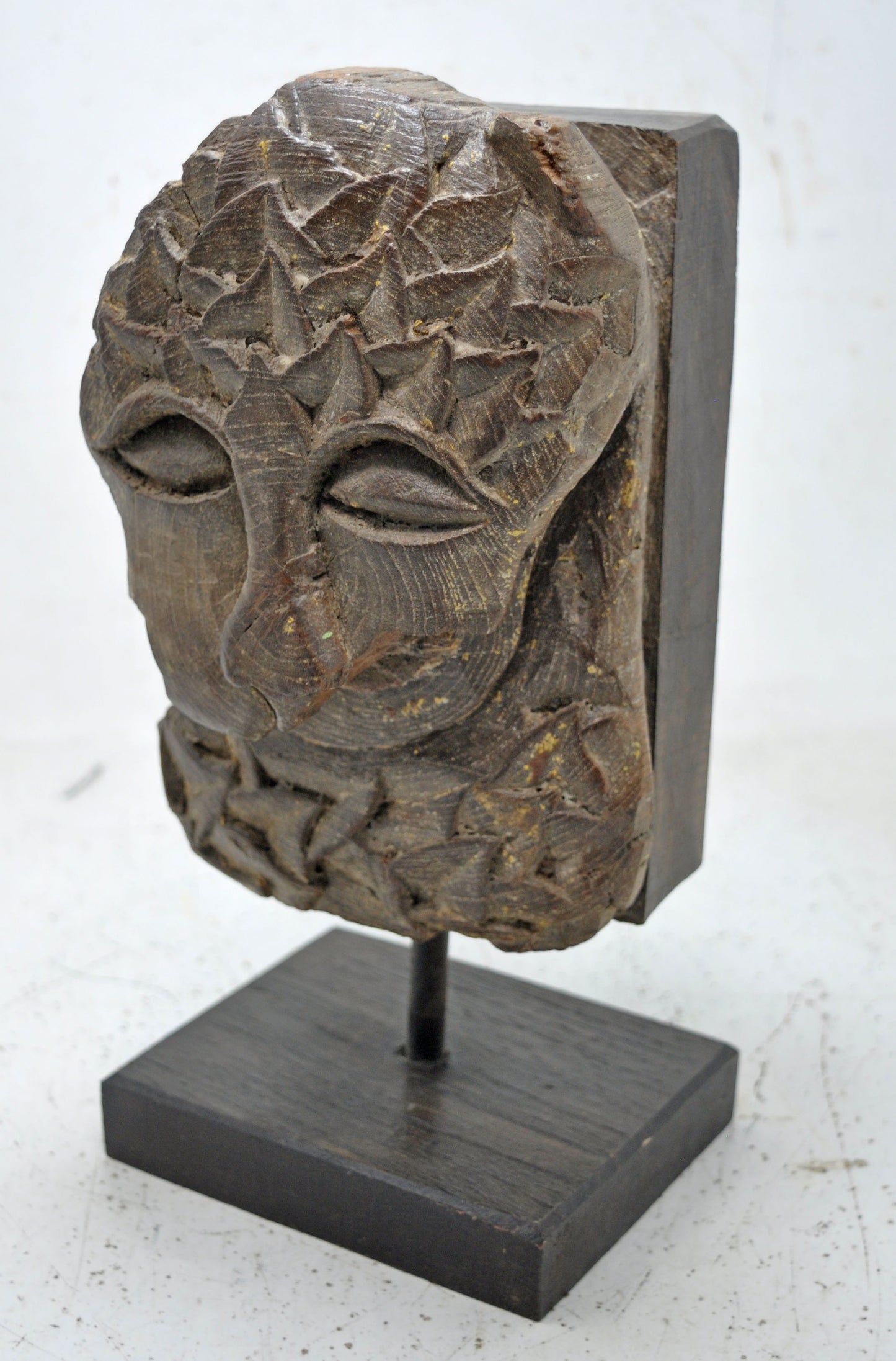 Antique Wooden Tribal Lion Figurine Original Old Very Fine Hand Carved