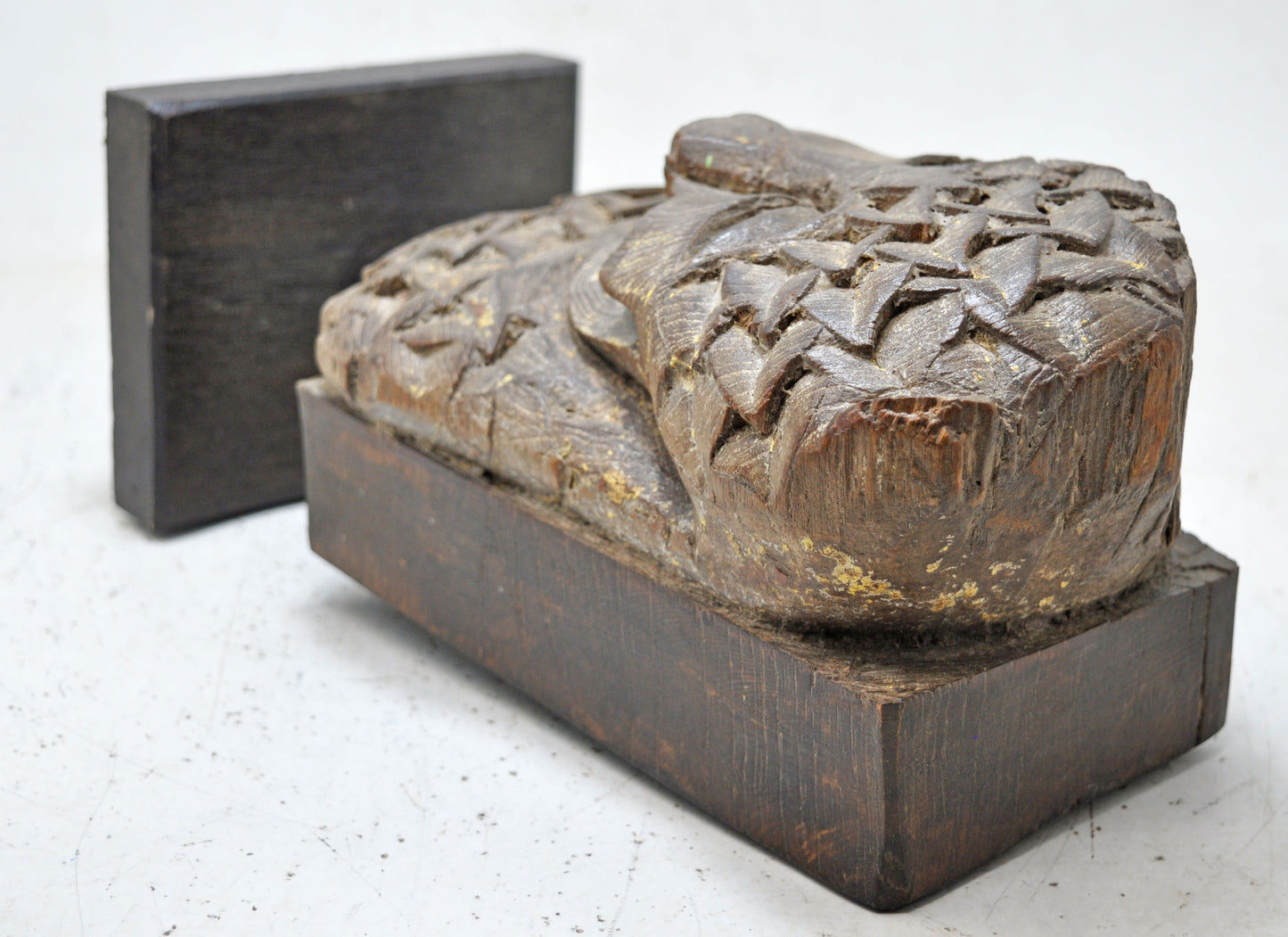 Antique Wooden Tribal Lion Figurine Original Old Very Fine Hand Carved
