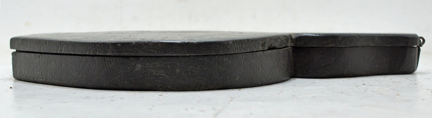 Antique Wooden Unique Storage Box Original Old Hand Carved