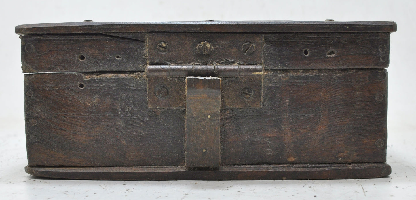 Antique Wooden Kitchenware Spice Box Original Old Hand Crafted