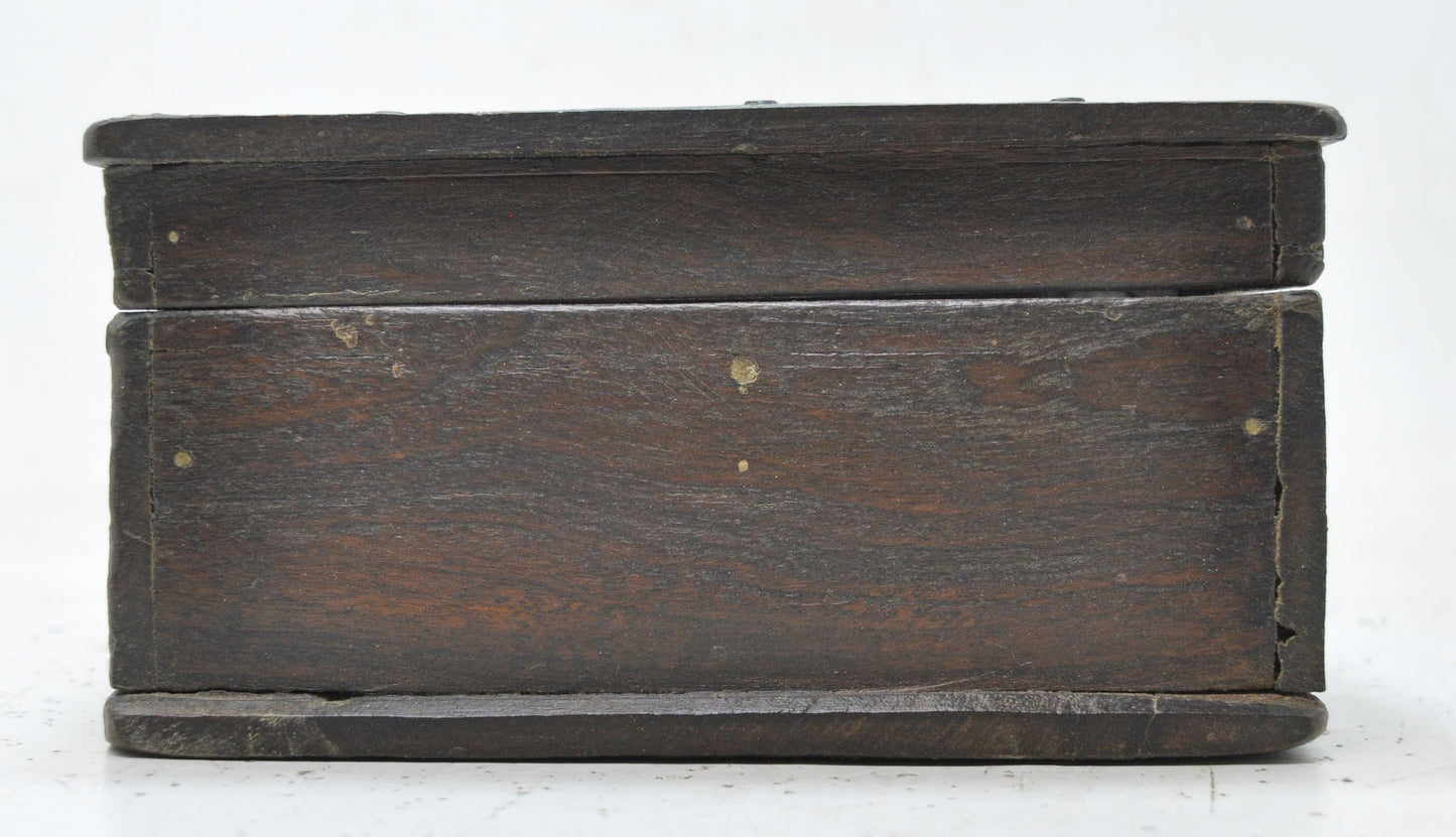Antique Wooden Kitchenware Spice Box Original Old Hand Crafted