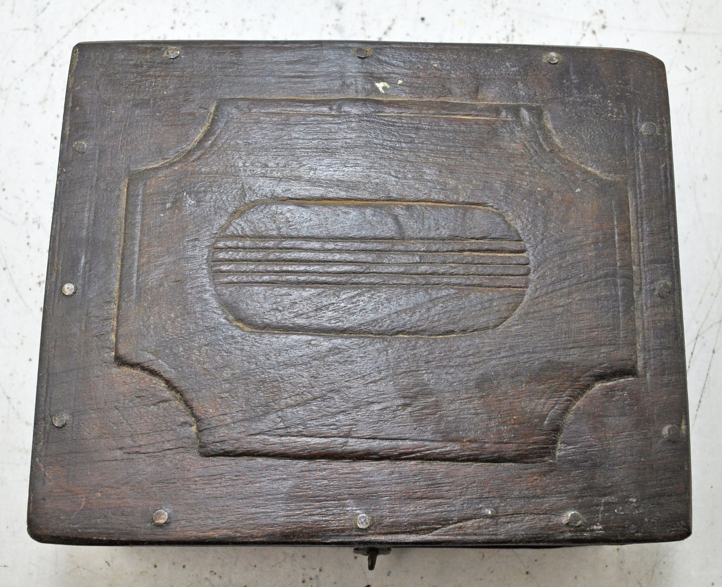 Antique Wooden Kitchenware Spice Box Original Old Hand Crafted