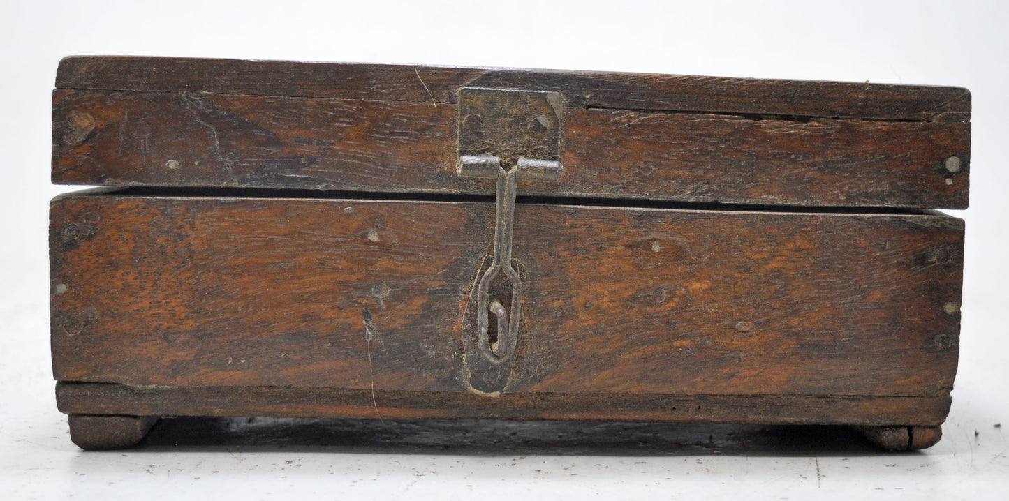 Antique Wooden Kitchenware Spice Box Original Old Hand Crafted