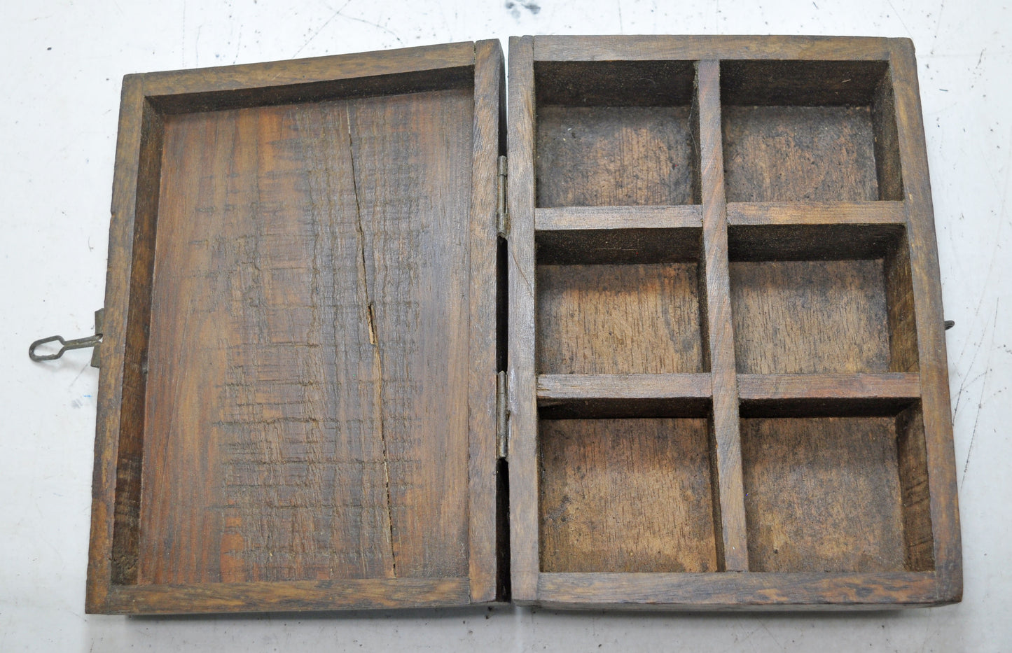 Antique Wooden Kitchenware Spice Box Original Old Hand Crafted