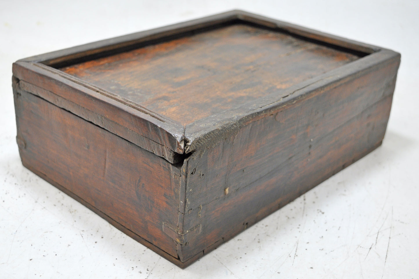 Antique Wooden Kitchenware Spice Box Original Old Hand Crafted