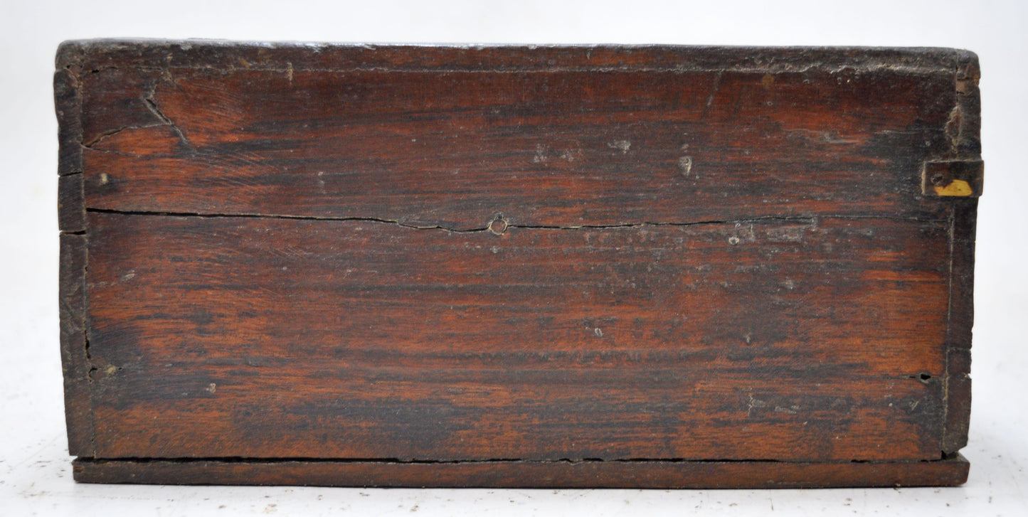 Antique Wooden Kitchenware Spice Box Original Old Hand Crafted