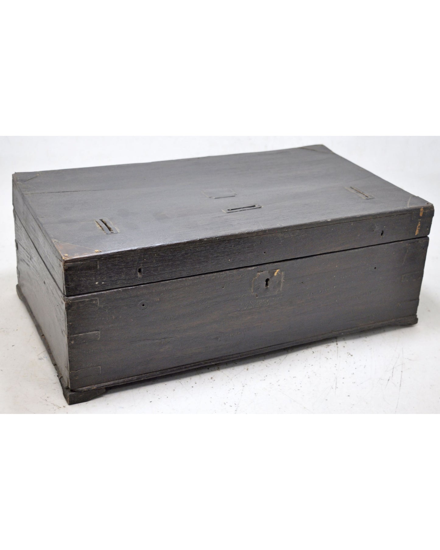 Antique Wooden Merchants' Cash Chest Money Box Original Old Hand Crafted