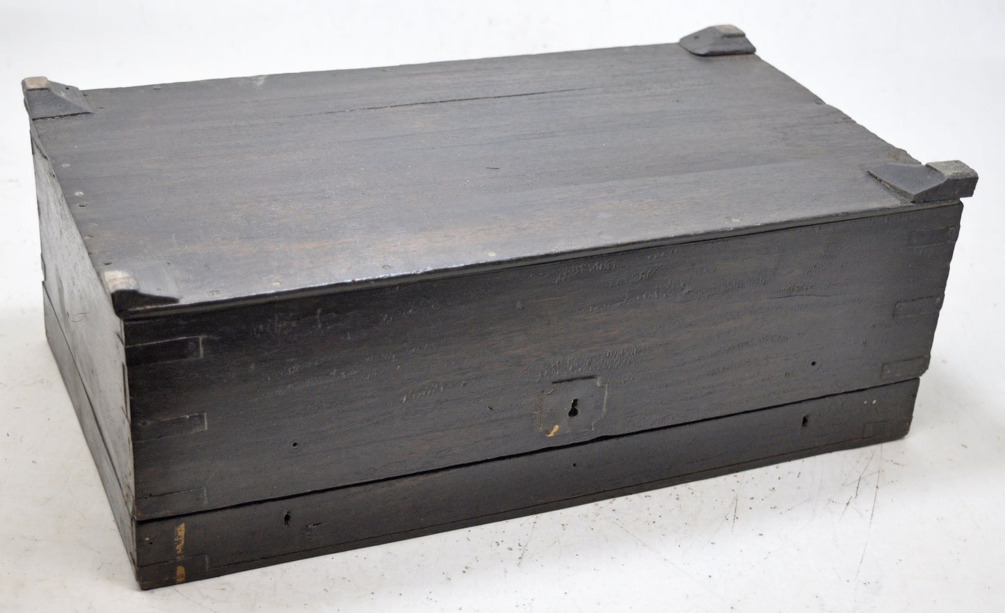 Antique Wooden Merchants' Cash Chest Money Box Original Old Hand Crafted