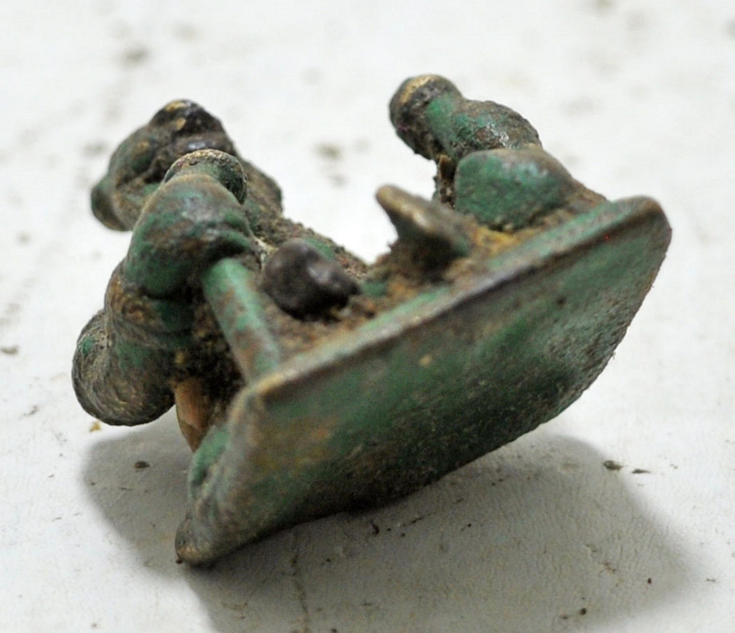 Antique Brass Tribal God Figurine Original Old Hand Crafted Engraved