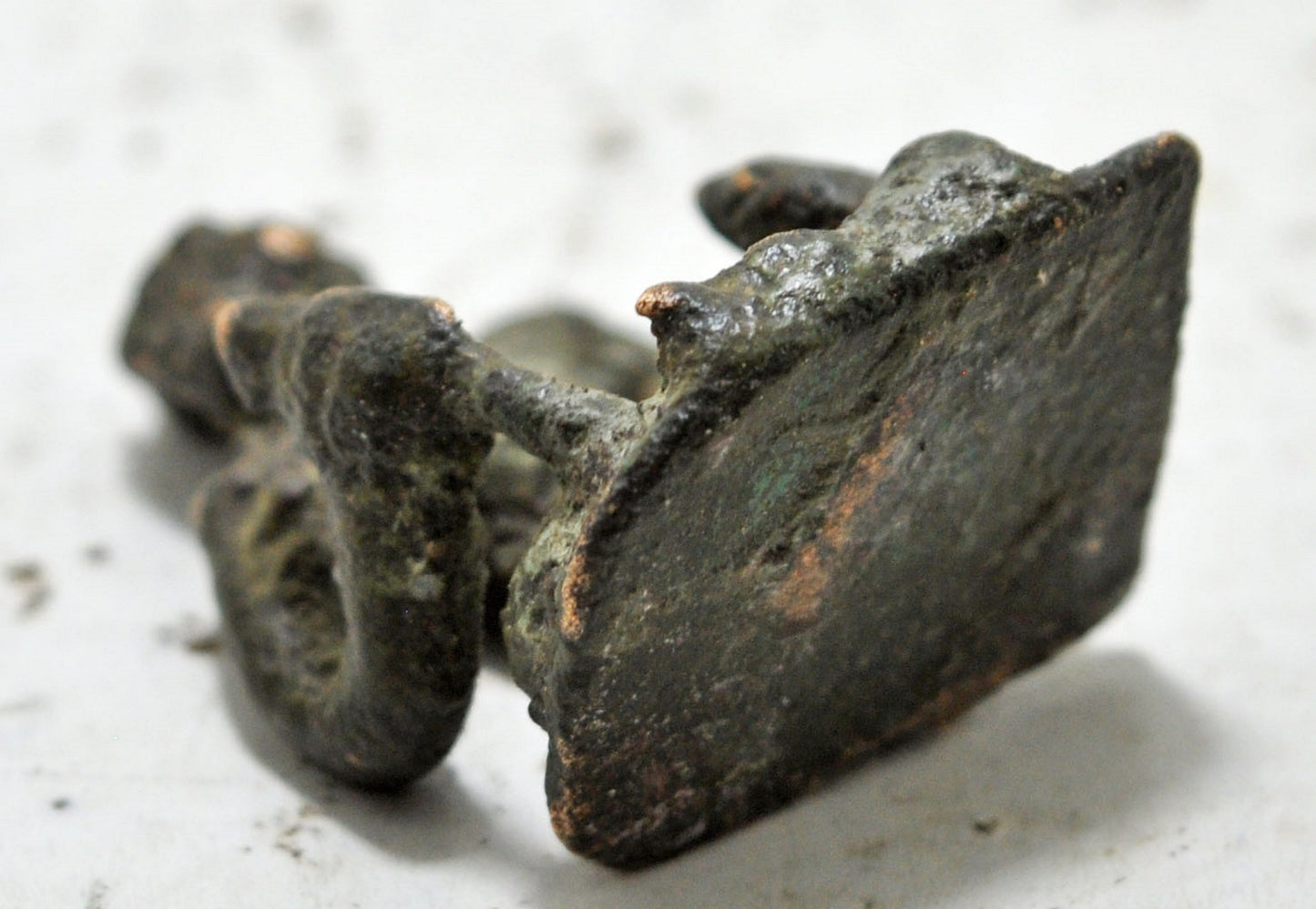 Antique Brass Tribal God Figurine Original Old Hand Crafted Engraved